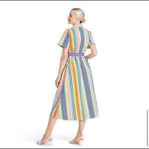 Christopher Rogers x Target Stripe rainbow shirtdress